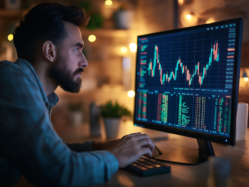 Professioneller Finanzberater bei der Beratung eines Kunden